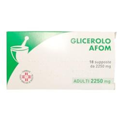 GLICEROLO AFOM Adulti 18 supposte 2250mg GLICEROLO AFOM Adulti 18 supposte 2250mg