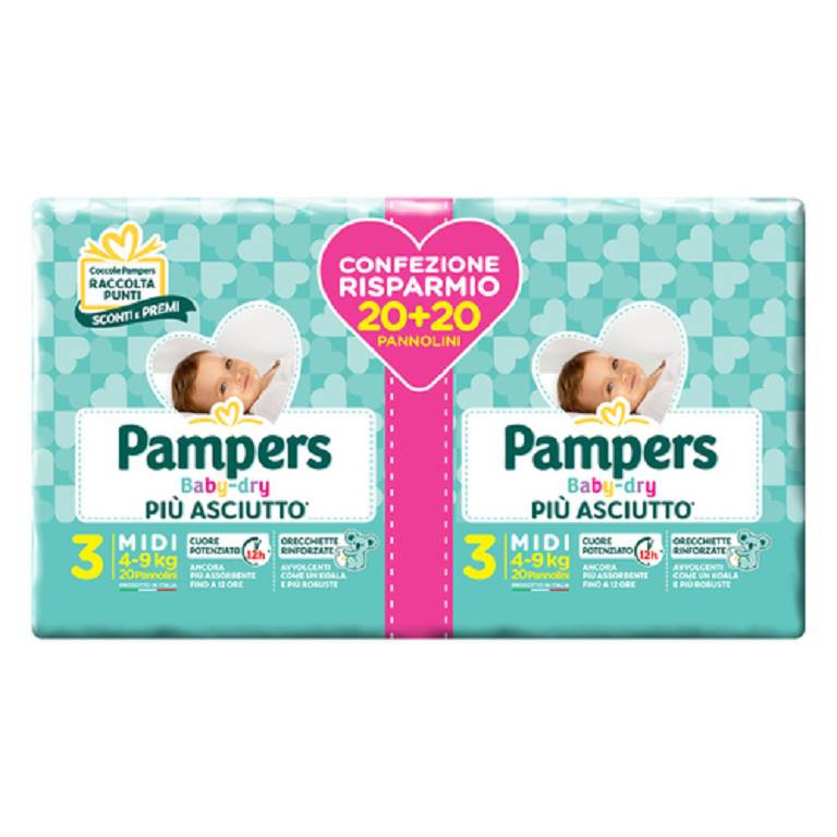 PAMPERS BD DUO DOWNCOUNT M 40P