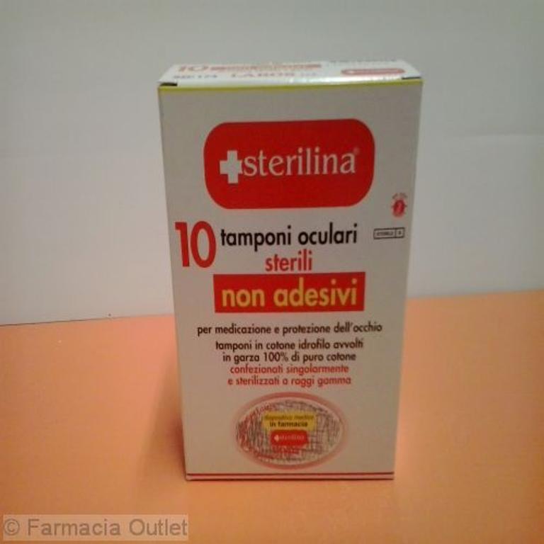 STERILINA TAMP OCUL S/ADES 10P